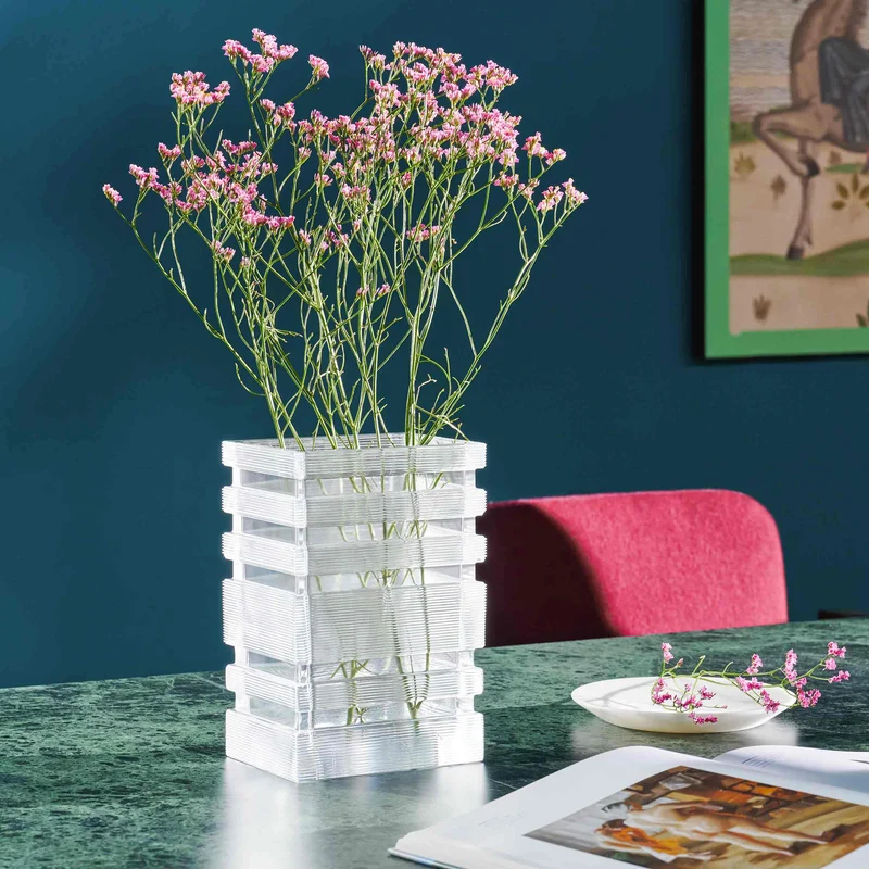 Glass Vase SKYSCRAPER, designed by Bodil Kjær for Cassina