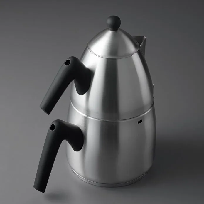Jumbo Steel Teekanne mit Induktionsboden, matt