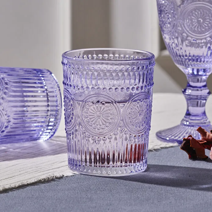 Karaca Sunflower Wasserglas Lila