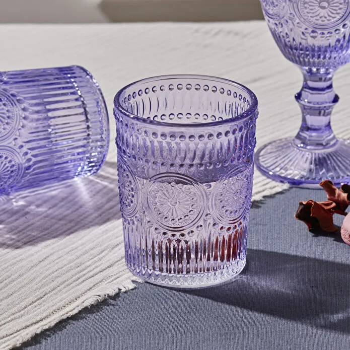 Karaca Sunflower Wasserglas Lila