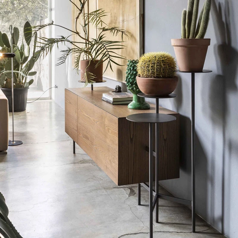 Oak Plated Cabinet IKEBANA CREDENZA by Uto Balmoral for Mogg