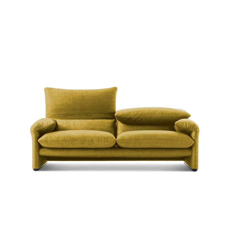 Fabric Two-Seater Sofa MARALUNGA MAXI, designed by Vico Magistretti for Cassina