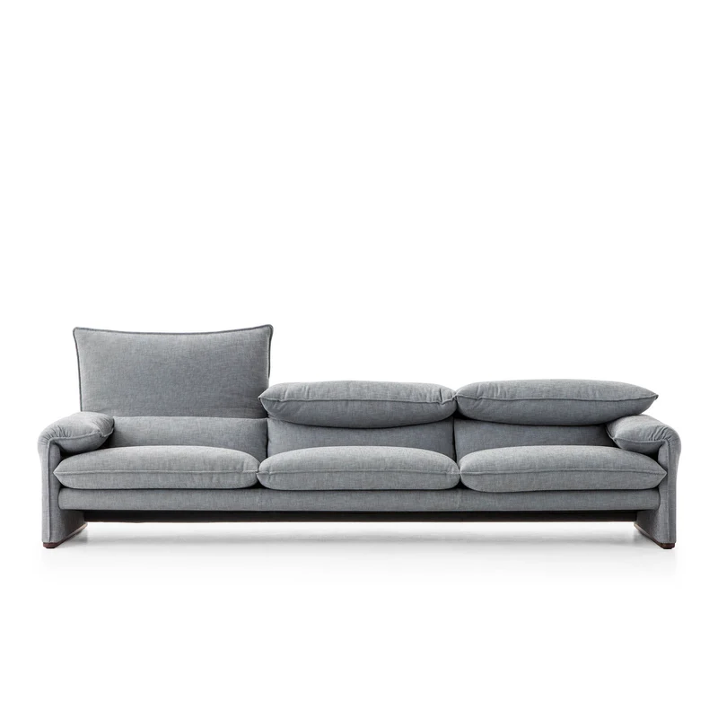 Fabric Three-Seater Sofa MARALUNGA 40 MAXI, designed by Vico Magistretti for Cassina