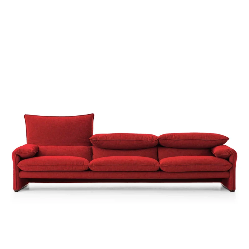 Fabric Three-Seater Sofa MARALUNGA 40 MAXI, designed by Vico Magistretti for Cassina