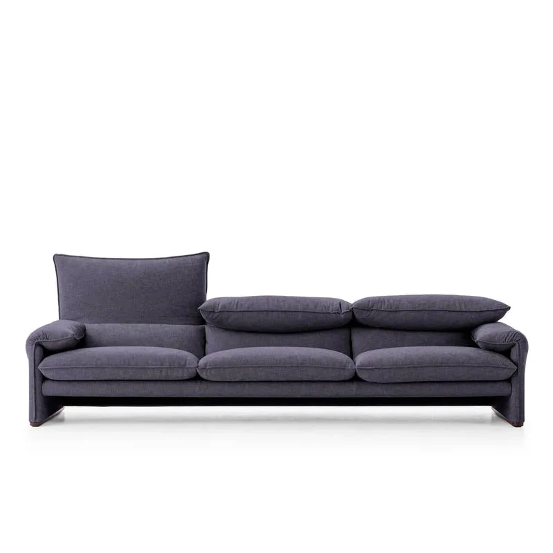 Fabric Three-Seater Sofa MARALUNGA 40 MAXI, designed by Vico Magistretti for Cassina
