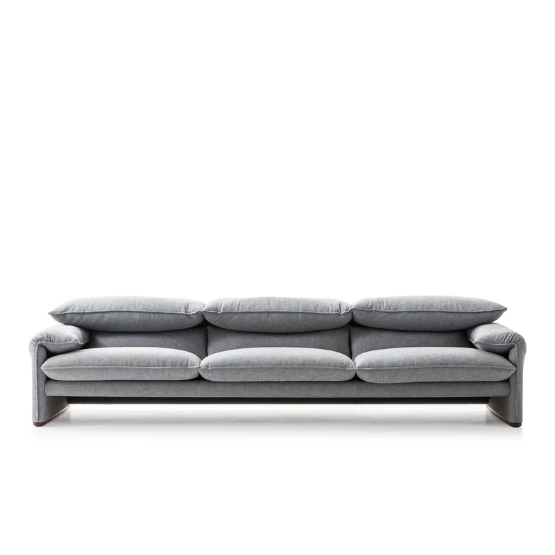 Fabric Three-Seater Sofa MARALUNGA 40 MAXI, designed by Vico Magistretti for Cassina