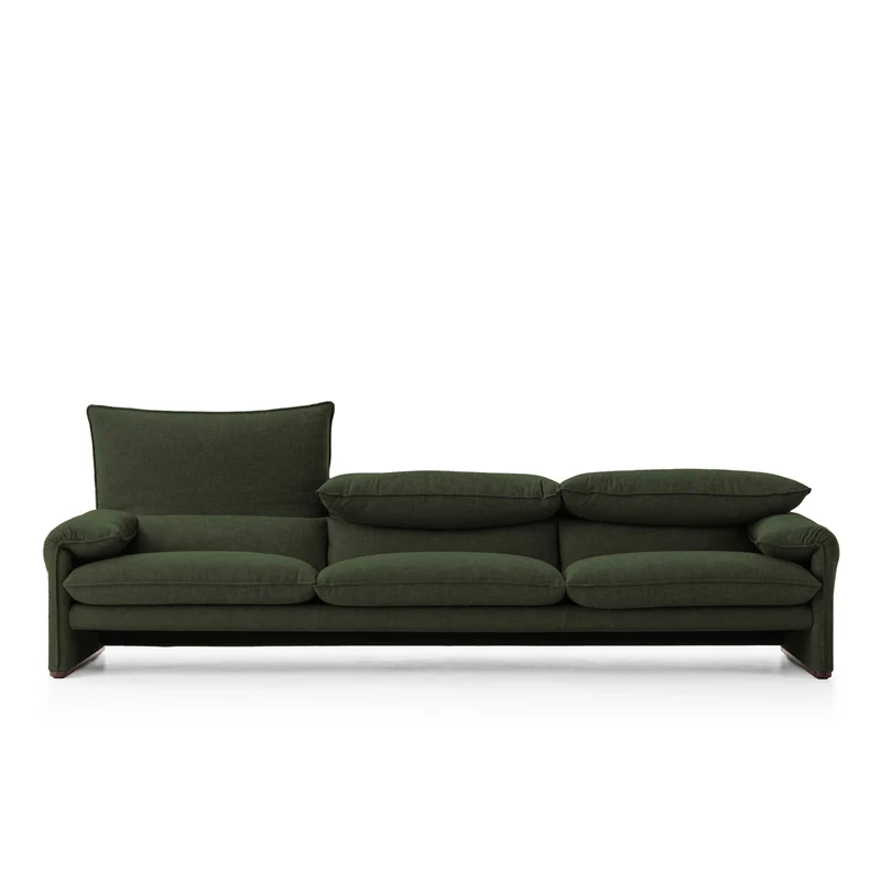 Fabric Three-Seater Sofa MARALUNGA 40 MAXI, designed by Vico Magistretti for Cassina