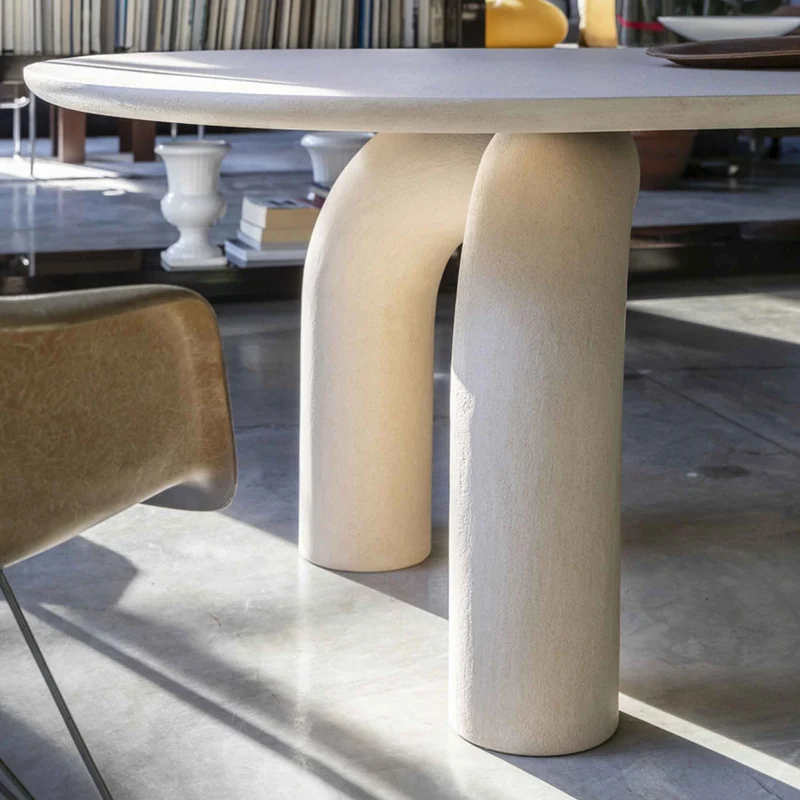 Wood Oval Dining Table ELEPHANTE by Marcantonio for Mogg