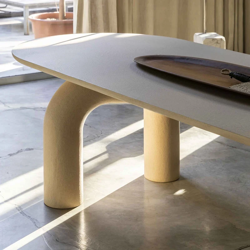 Wood Oval Dining Table ELEPHANTE by Marcantonio for Mogg