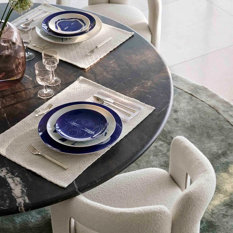 Porcelain Dessert Plate Set TRONC, designed by Richard Ginori for Cassina