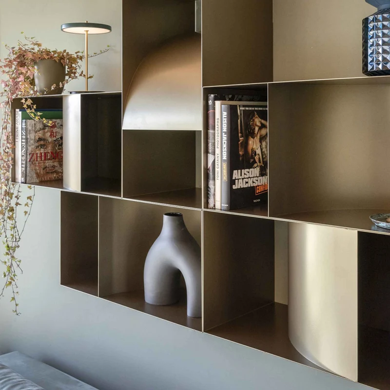 Wall-Mounted Metal Storage Unit JUDD PENSILE by Alessandro Di Prisco for Mogg