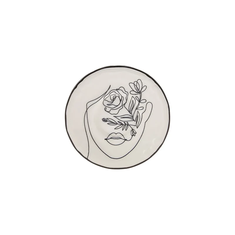 Karaca Face 12-teiliges Türkisches Teeset für 6 Personen, 132 ml, Mehrfarbig