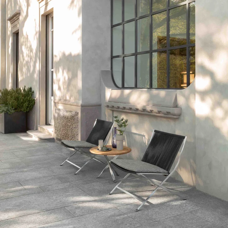 Outdoor Fabric and Steel Lounge Chair GEORGE by Ludovica + Roberto Palomba for Talenti