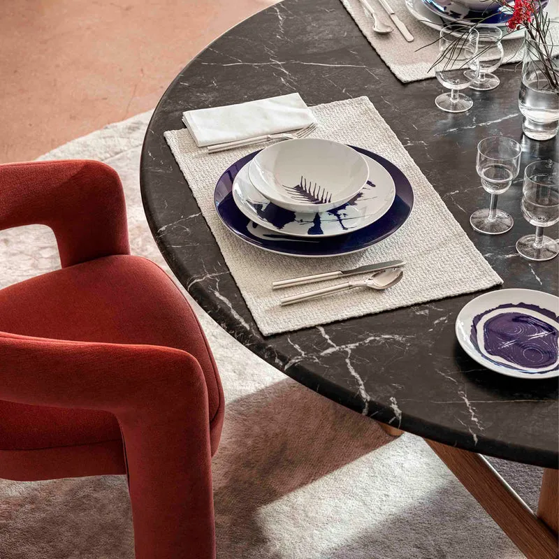 Porcelain Soup Plate Set ARETE, designed by Richard Ginori for Cassina
