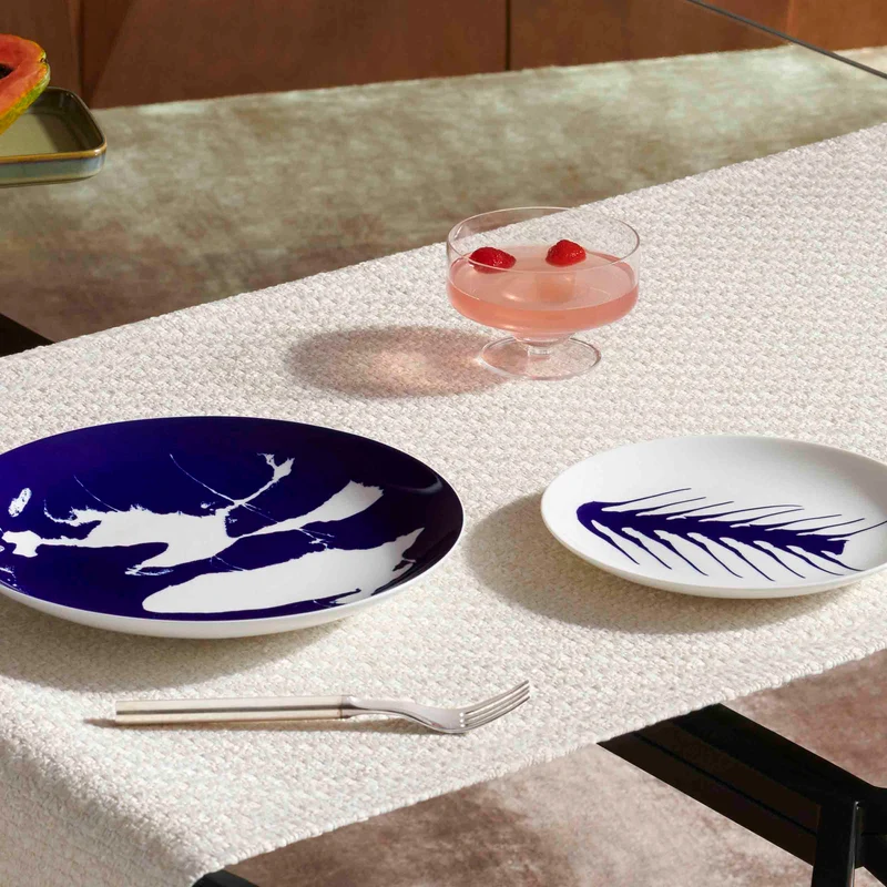 Porcelain Dinner Plate Set NEIGE, designed by Richard Ginori for Cassina