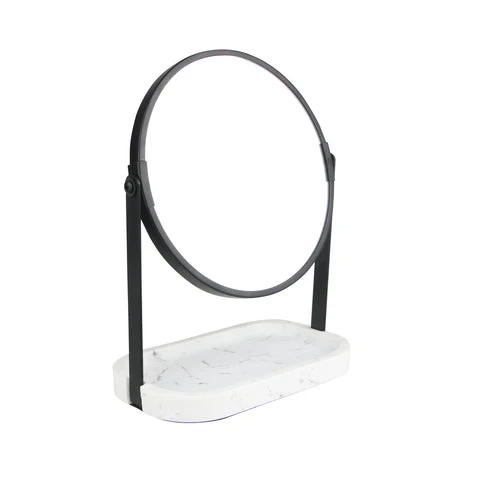 Karaca Home Marmorspiegel, 18,8 x 11,7 x 23,6 cm, schwarz