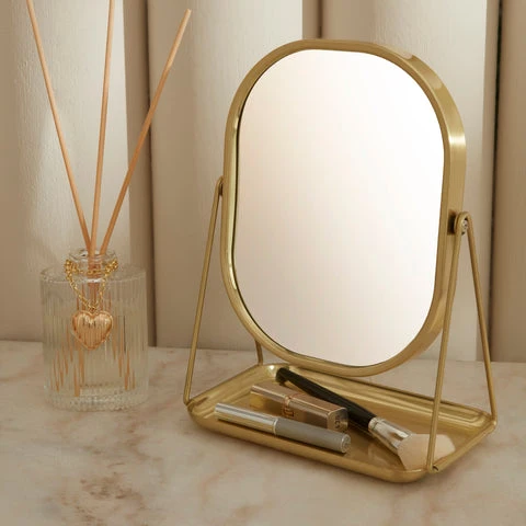 Karaca Home Reora Spiegel, 20,5 x 13 x 28 cm, Gold