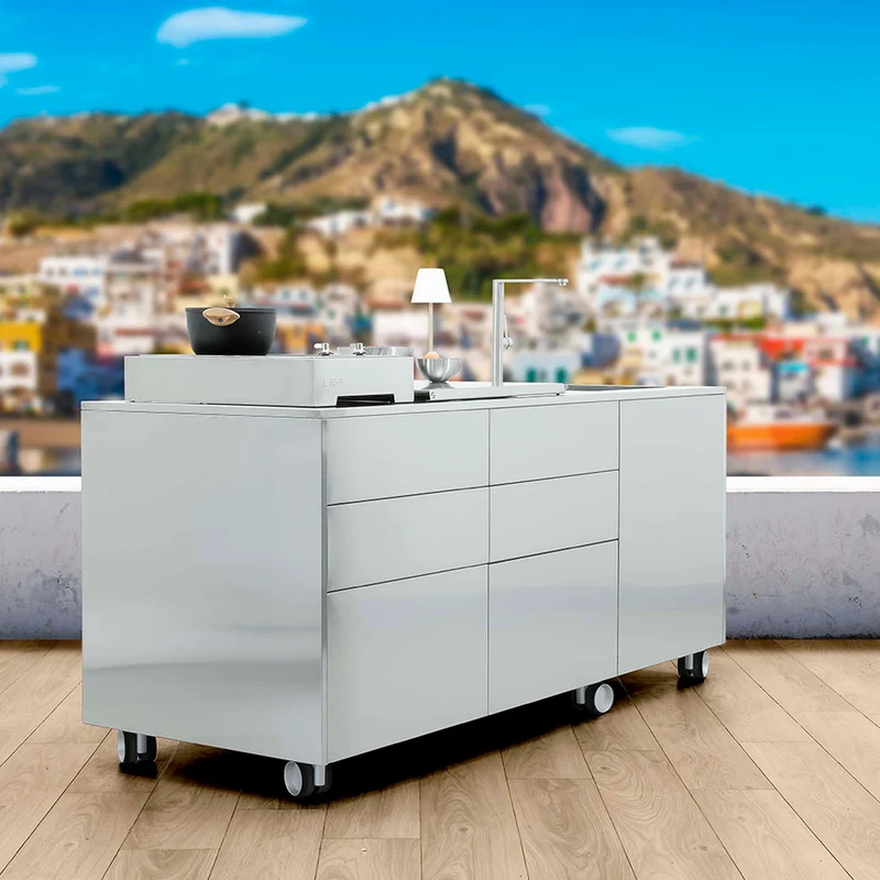 Outdoor Stainless Steel Kitchen Island ISCHIA by LISA