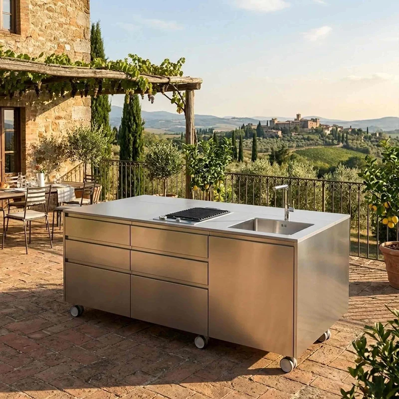 Outdoor Stainless Steel Kitchen Island CAPRI by LISA