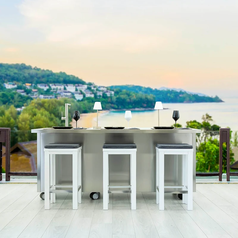 Outdoor Stainless Steel Kitchen Island PANAREA by LISA