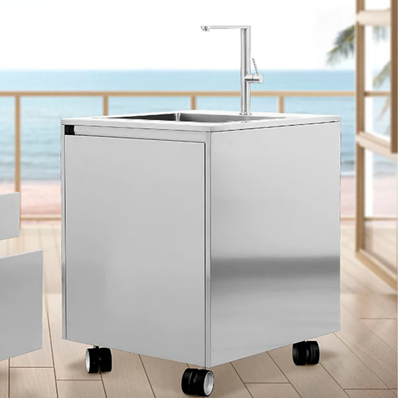 Modular Outdoor Stainless Steel Kitchen with Sink GIGLIO by LISA