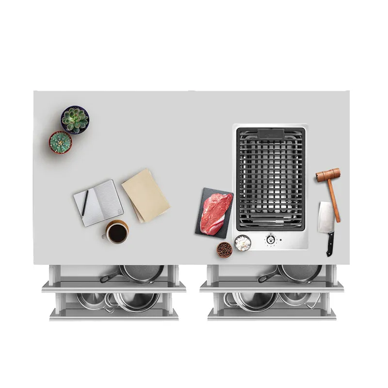 Modular Outdoor Stainless Steel Kitchen GIUDECCA Two Drawers by LISA