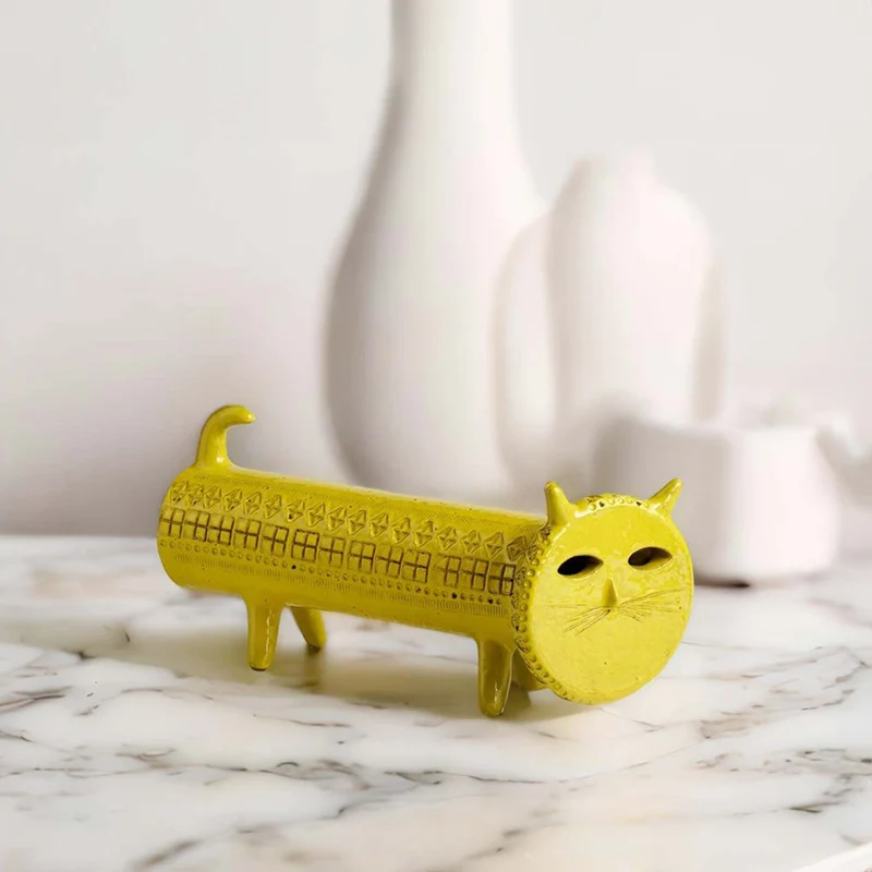 Ceramic Sculpture GATTO by Aldo Londi for Bitossi Ceramiche - Limited Edition