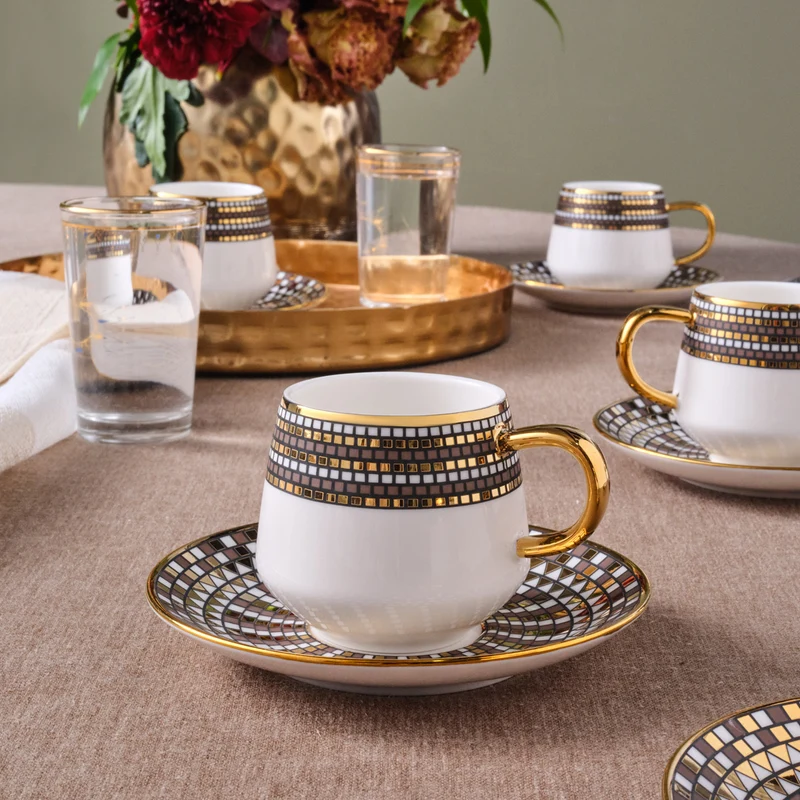 Karaca Belgin, 6 Person Kaffee Tasse Set, 90 ML