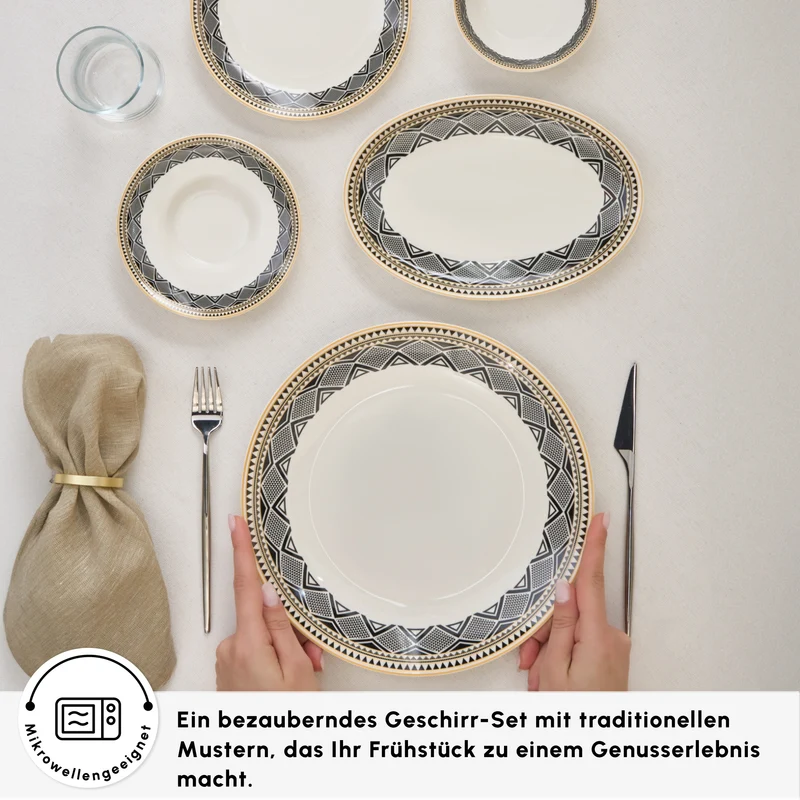 Karaca Globe 26-Teiliges 6-Personen Frühstücksgeschirr