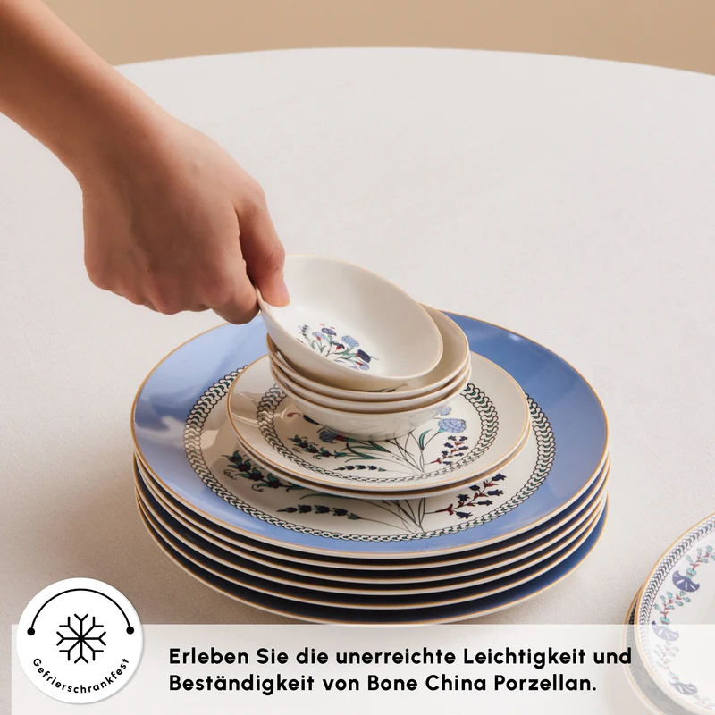 Karaca Blue Clove 26-Teiliges 6-Personen Frühstücksgeschirr