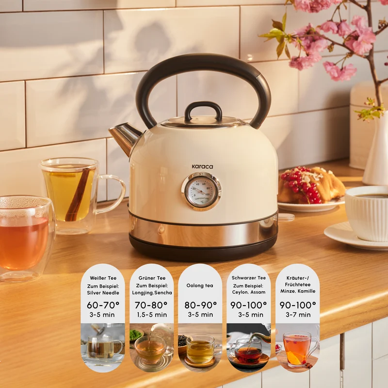 Karaca Retro 2202 Wasserkocher Creme 2200W