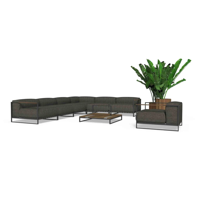 Outdoor Fabric Corner Sectional Sofa CASILDA by Ramón Esteve for Talenti