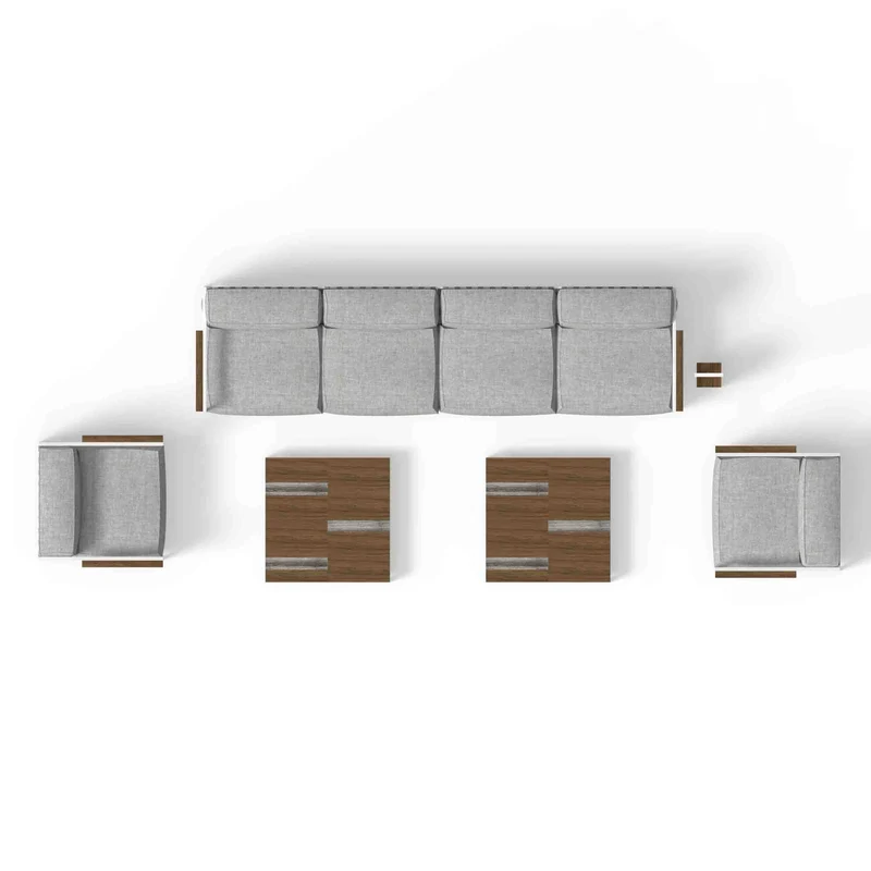 Outdoor Fabric Sectional Sofa CASILDA by Ramón Esteve for Talenti