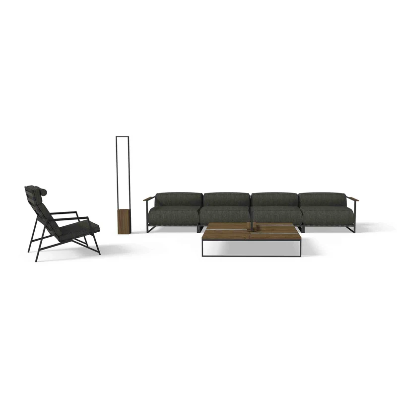 Outdoor Fabric Four-Seater Sectional Sofa CASILDA by Ramón Esteve for Talenti