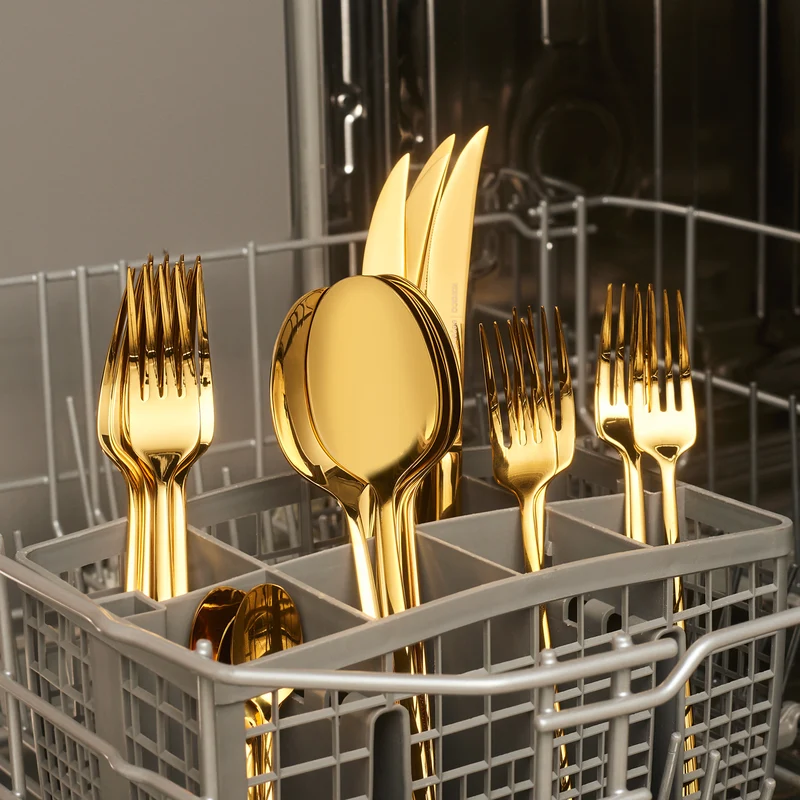 Karaca Tivoli Shiny Gold 6-Personen 30-teiliges Besteckset