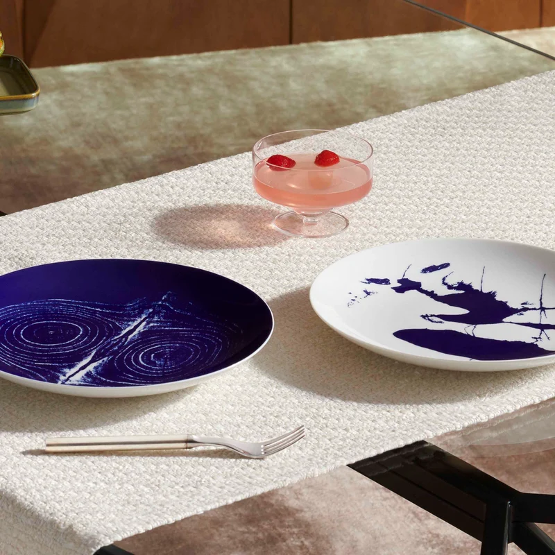 Porcelain Dinner Plate Set TRONC, designed by Richard Ginori for Cassina