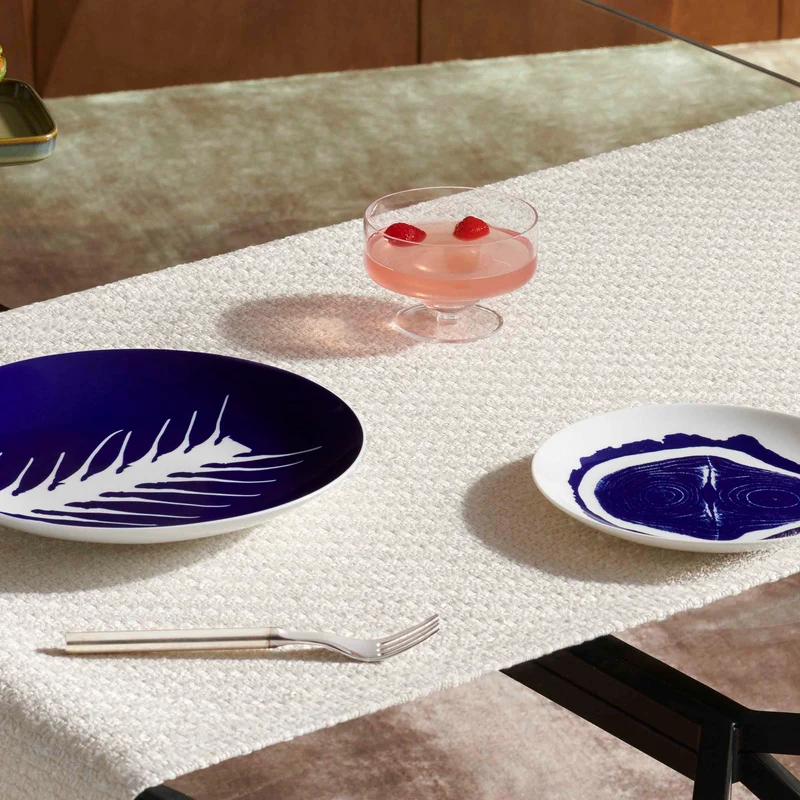 Porcelain Dinner Plate Set ARETE, designed by Richard Ginori for Cassina
