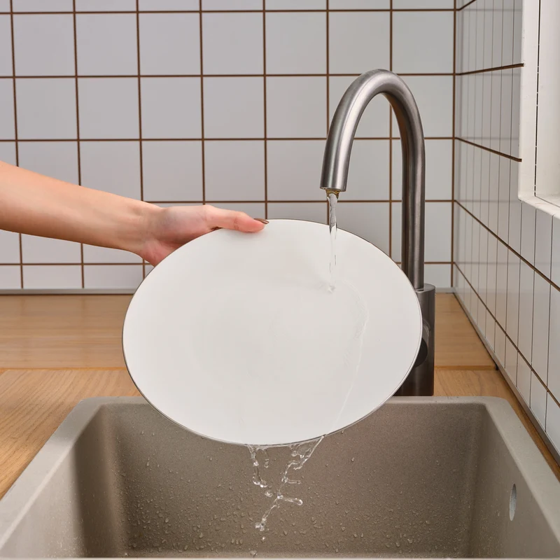 Karaca Fine Pearl Extra Chanak 55-teiliges Tafelservice für 12 Personen Platin