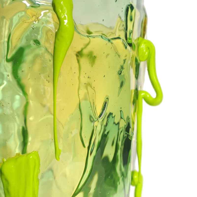 Resin Vase CLEAR SPECIAL EXTRACOLOUR Green by Gaetano Pesce for Fish Design