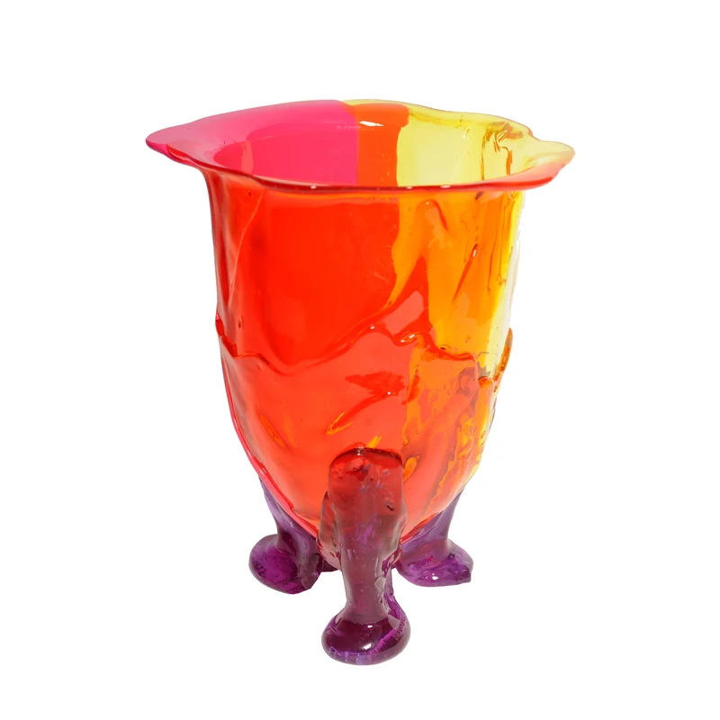 Resin Vase AMAZONIA Yellow by Gaetano Pesce for Fish Design
