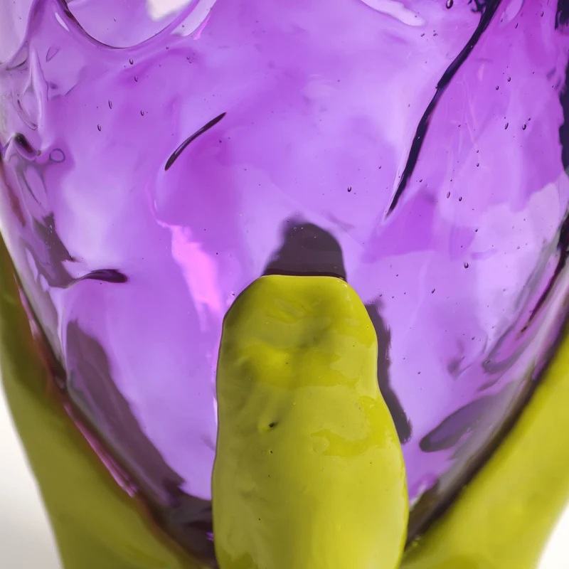 Resin Vase CLEAR EXTRACOLOUR Purple by Gaetano Pesce for Fish Design