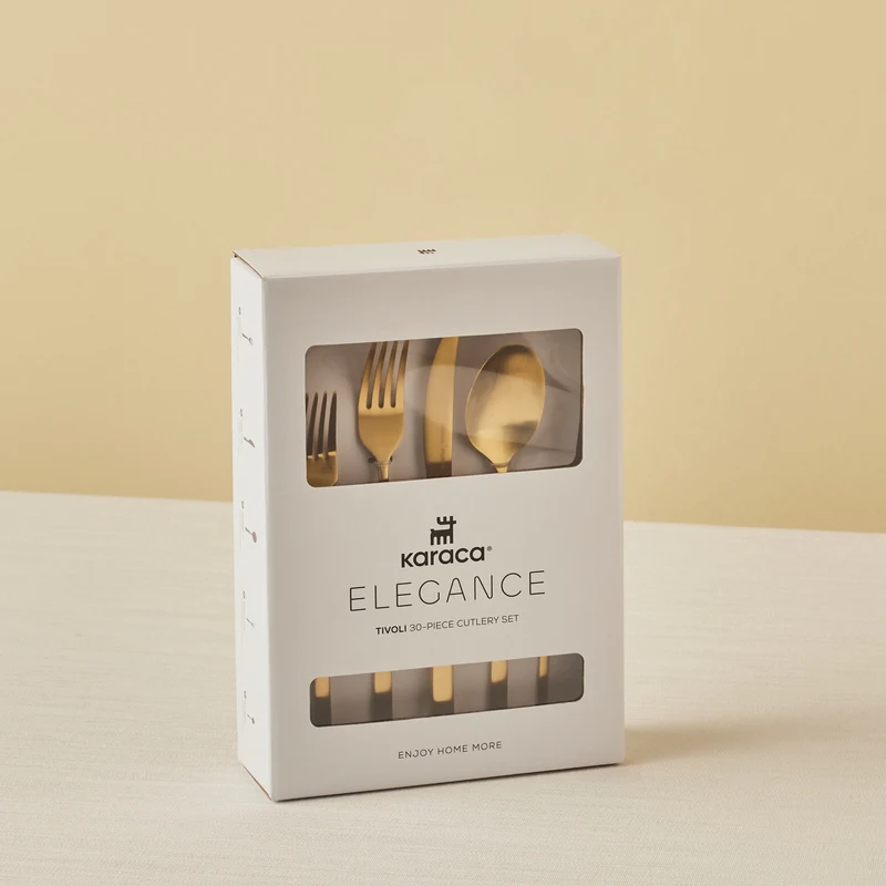 Karaca Tivoli Matte Gold 6-Personen 30-teiliges Besteckset