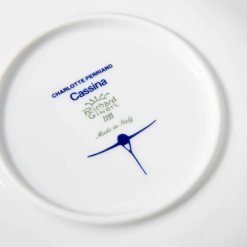 Porcelain Placeholder Plate Set TRONC, designed by Richard Ginori for Cassina