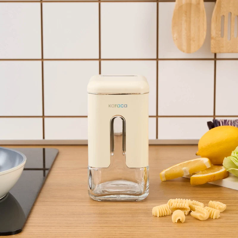 Karaca Luminous, Vorratsglas, 750ML, Creme