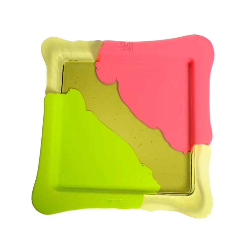 Resin Square Tray TRY-TRAY Light Green Set of Three by Gaetano Pesce for Fish Design