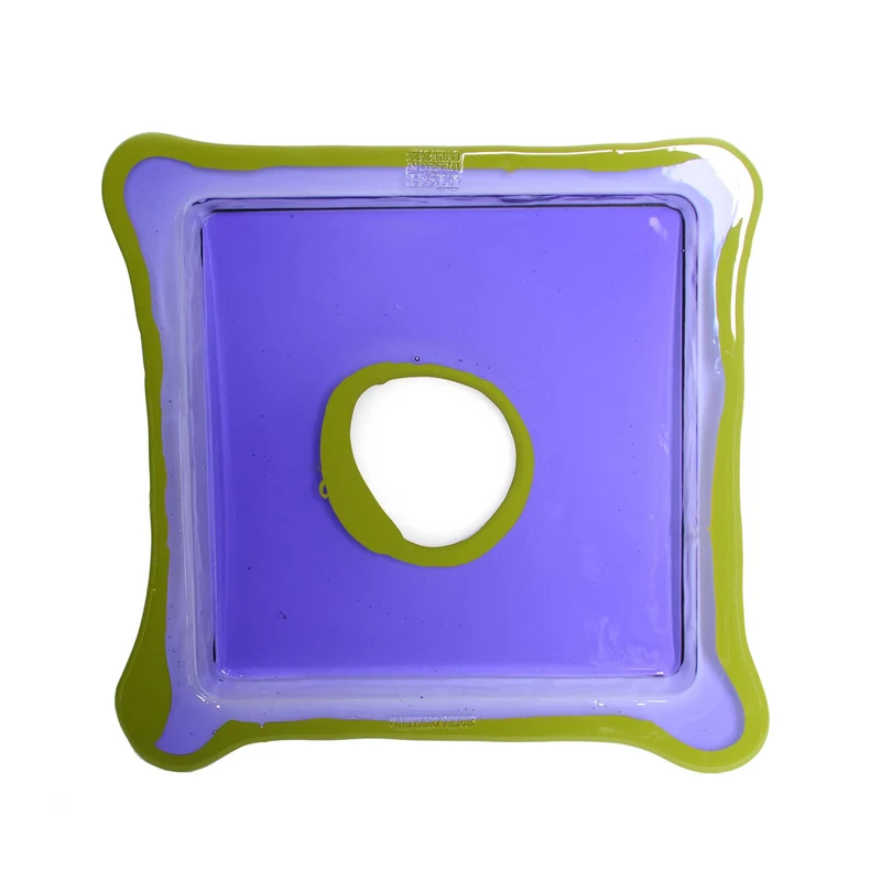 Resin Square Tray TRY-TRAY Purple Set of Three by Gaetano Pesce for Fish Design