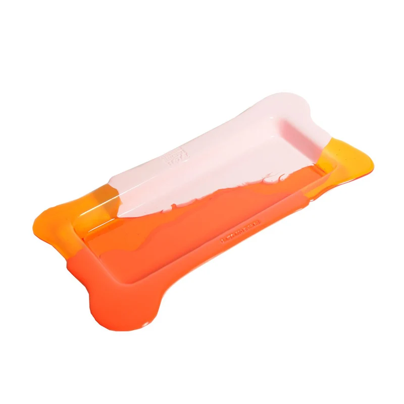 Resin Rectangular Tray TRY-TRAY Orange and Pink by Gaetano Pesce for Fish Design
