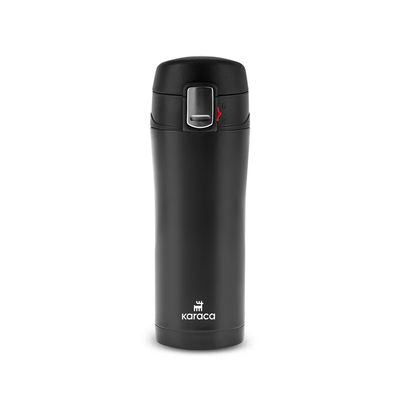Karaca Pluton, Thermosflasche, 350ML, Schwarz