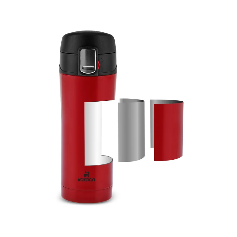 Karaca Pluton, Thermosflasche, 350ML, Rot