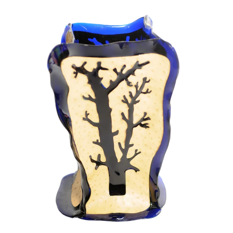 Leather and Resin Vase CERRADO M by Fratelli Campana for NativoCampana